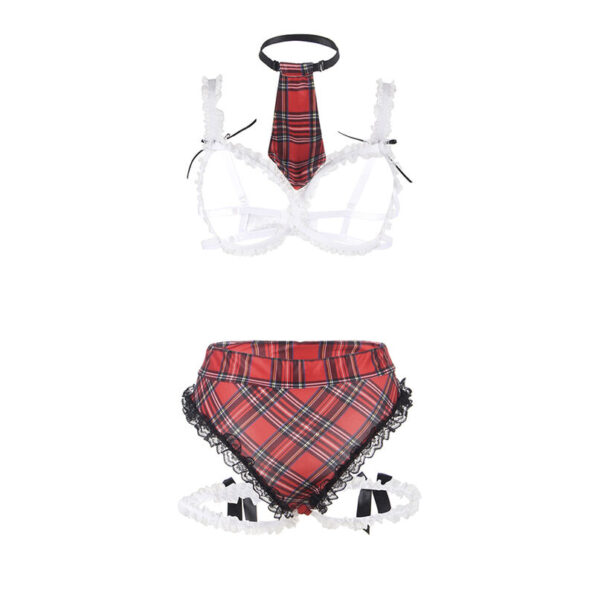 SUBBLIME - COSTUME D'ÉCOLIÈRE SEXY AVEC SOUTIEN-GORGE S/M-SUBBLIME COSTUMES-sextoys-lingerie-bdsm-hygiène-sexshop