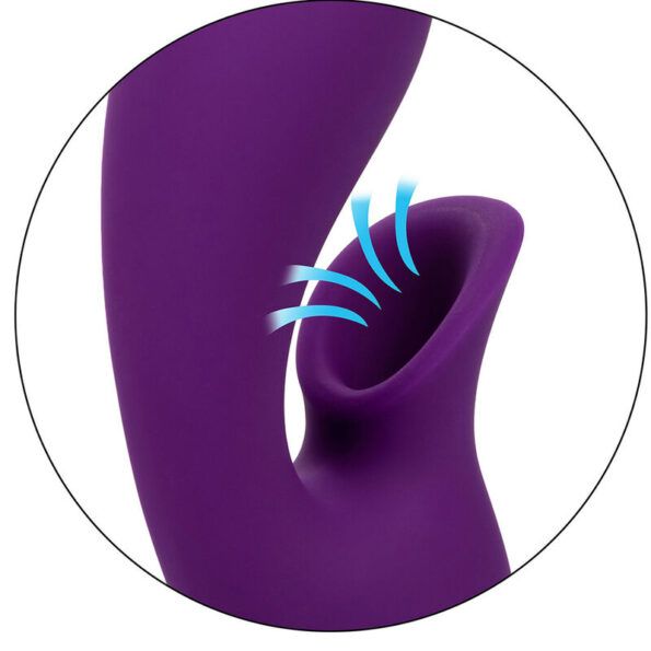 CALEXOTICS - STIMULATEUR ET SUCKER HUNTINGTON BEACH HEARTBREAKER VIOLET PAR CALIFORNIA DREAMING-CALEXOTICS-sextoys-lingerie-bdsm-hygiène-sexshop