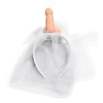 DIABLO PICANTE - VOILE DE MARIÉE BLANC AVEC PÉNIS-DIABLO PICANTE-sextoys-lingerie-bdsm-hygiène-sexshop