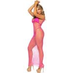 LEG AVENUE – ROBE LONGUE FILET FUCHSIA TAILLE UNIQUE