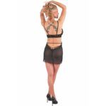 LIVCO CORSETTI FASHION – ENSEMBLE BABYDOLL + THONG ORANA OAZZA NOIR