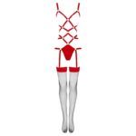 LIVCO CORSETTI FASHION – THIARA LC 20213 ENSEMBLE CORPS + BAS ROUGE L/XL