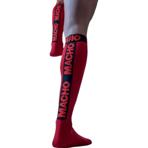 MACHO - CHAUSSETTES FINES TAILLE UNIQUE ROUGE-MACHO UNDERWEAR-sextoys-lingerie-bdsm-hygiène-sexshop