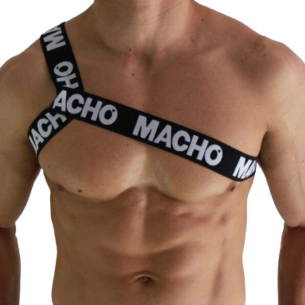 MACHO - HARNAIS ROMAIN BLANC L/XL-MACHO UNDERWEAR-sextoys-lingerie-bdsm-hygiène-sexshop