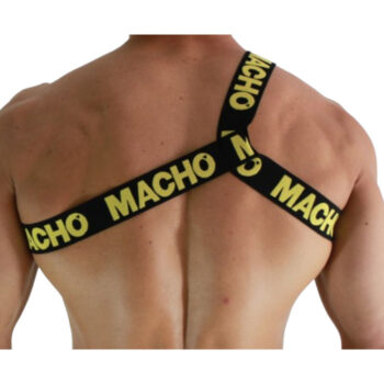 MACHO - HARNAIS ROMAIN JAUNE S/M-MACHO UNDERWEAR-sextoys-lingerie-bdsm-hygiène-sexshop