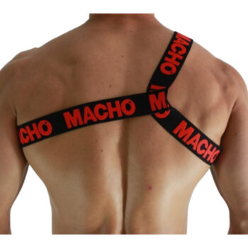 MACHO - HARNAIS ROMAIN ROUGE S/M-MACHO UNDERWEAR-sextoys-lingerie-bdsm-hygiène-sexshop