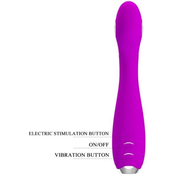 PRETTY LOVE - VIBRATEUR ÉLECTROCHOC RECHARGEABLE HECTOR-IMPERMÉABLE VIOLET-PRETTY LOVE FLIRTATION-sextoys-lingerie-bdsm-hygiène-sexshop