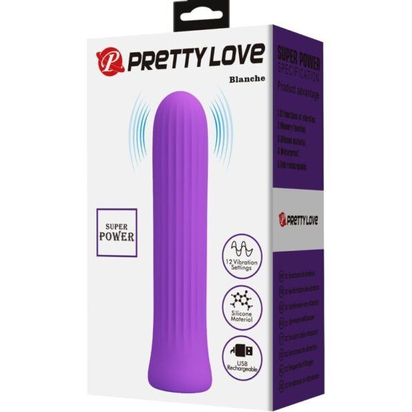 PRETTY LOVE - VIBRATEUR STIMULATEUR BLANCHE LILAS-PRETTY LOVE HIGH GRADE-sextoys-lingerie-bdsm-hygiène-sexshop