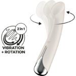 SATISFYER – SPINNING G-SPORT 1 VIBRATEUR ROTATOR BEIGE