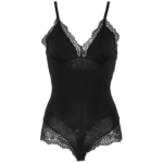 SUBBLIME – TEDDY DÉTAIL DENTELLE FLORALE NOIR L/XL