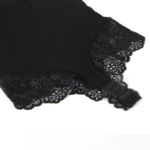 SUBBLIME – TEDDY DÉTAIL DENTELLE FLORALE NOIR L/XL