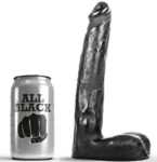 ALL BLACK - GODE RÉALISTE 21 CM-ALL BLACK-sextoys-lingerie-bdsm-hygiène-sexshop