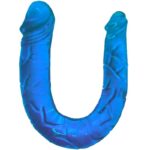 BAILE - DOUBLE DONG DOUBLE GODE BLEU-BAILE DILDOS-sextoys-lingerie-bdsm-hygiène-sexshop