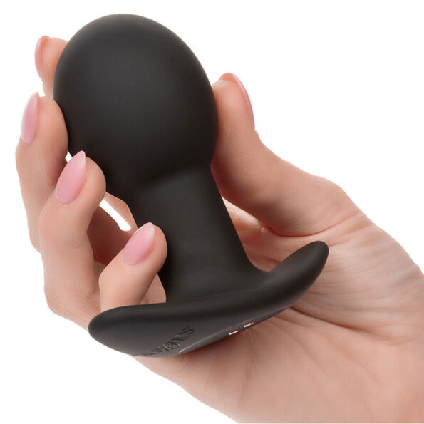 CALEXOTICS - ROCK BOTTOM PLUG ANAL 10 VIBRATIONS SILICONE NOIR-CALEXOTICS-sextoys-lingerie-bdsm-hygiène-sexshop
