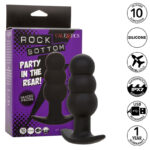 CALEXOTICS - ROCK BOTTOM PLUG ANAL PERLÉ 10 VIBRATIONS SILICONE NOIR-CALEXOTICS-sextoys-lingerie-bdsm-hygiène-sexshop