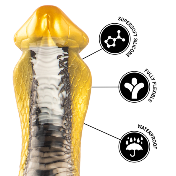 EPIC - GODE DRAKON COBRA JAUNE-EPIC-sextoys-lingerie-bdsm-hygiène-sexshop