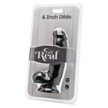 GET REAL - GODE 12 CM AVEC BOULES NOIRES-GET REAL-sextoys-lingerie-bdsm-hygiène-sexshop
