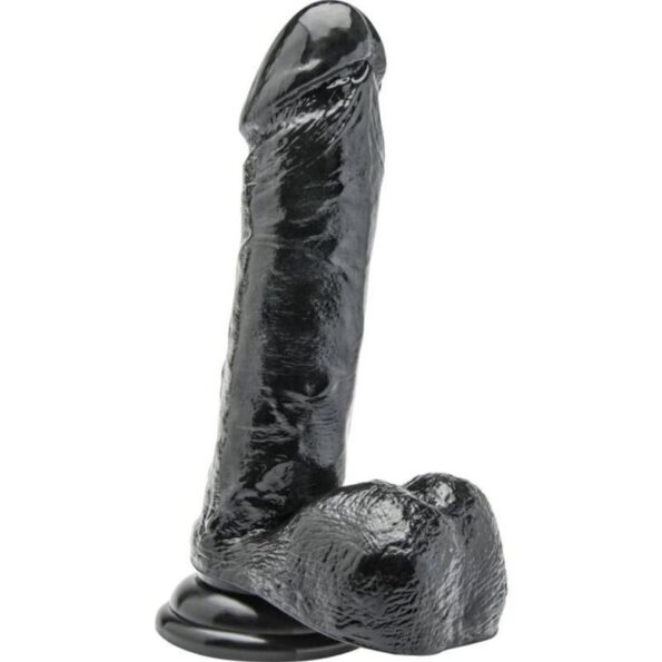 GET REAL - GODE 18 CM AVEC BOULES NOIR-GET REAL-sextoys-lingerie-bdsm-hygiène-sexshop