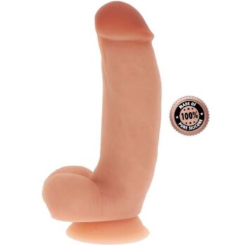 GET REAL - GODE EN SILICONE 18 CM AVEC BALLES PEAU-GET REAL-sextoys-lingerie-bdsm-hygiène-sexshop