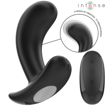 INTENSE - CHANDLER ANAL PLUG 10 VIBRATIONS NOIR TÉLÉCOMMANDE-INTENSE ANAL TOYS-sextoys-lingerie-bdsm-hygiène-sexshop