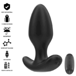 INTENSE - JOEY ANAL PLUG 10 VIBRATIONS NOIR TÉLÉCOMMANDE-INTENSE ANAL TOYS-sextoys-lingerie-bdsm-hygiène-sexshop
