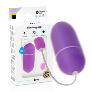 ONLINE - OEUF VIBRANT IMPERMÉABLE LILAS-ONLINE-sextoys-lingerie-bdsm-hygiène-sexshop