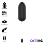 ONLINE - OEUF VIBRANT IMPERMÉABLE NOIR-ONLINE-sextoys-lingerie-bdsm-hygiène-sexshop