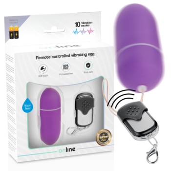 ONLINE - OEUF VIBRANT TÉLÉCOMMANDE L LILAS-ONLINE-sextoys-lingerie-bdsm-hygiène-sexshop
