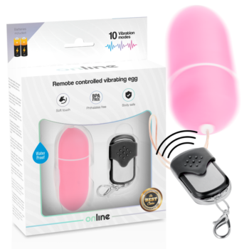 ONLINE - OEUF VIBRANT TÉLÉCOMMANDE L ROSE-ONLINE-sextoys-lingerie-bdsm-hygiène-sexshop