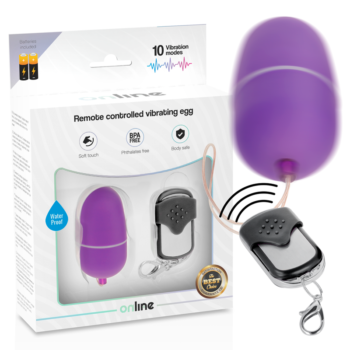 ONLINE - OEUF VIBRANT TÉLÉCOMMANDE M LILAS-ONLINE-sextoys-lingerie-bdsm-hygiène-sexshop
