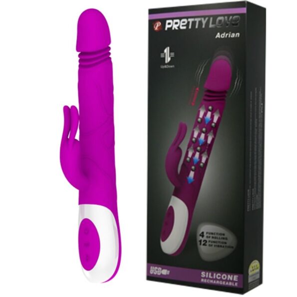 PRETTY LOVE - ADRIAN RECHARGEABLE MULTIFONCTION-PRETTY LOVE SMART-sextoys-lingerie-bdsm-hygiène-sexshop