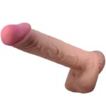 PRETTY LOVE - SÉRIE SLIDING SKIN GODE RÉALISTE AVEC VENTOUSE SLIDING SKIN MARRON 26 CM-PRETTY LOVE HIGH GRADE-sextoys-lingerie-bdsm-hygiène-sexshop