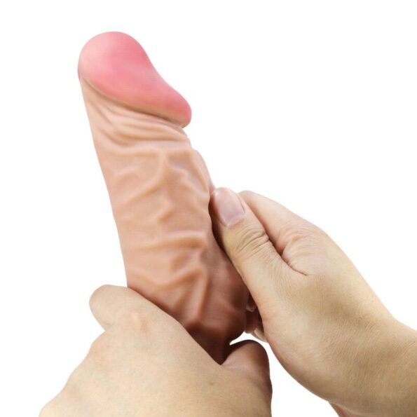 PRETTY LOVE - SÉRIE SLIDING SKIN GODE RÉALISTE AVEC VENTOUSE SLIDING SKIN TÉLÉCOMMANDE FLESH 24 CM-PRETTY LOVE HIGH GRADE-sextoys-lingerie-bdsm-hygiène-sexshop