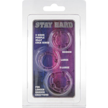 SEVEN CREATIONS - ENSEMBLE DE TROIS ANNEAUX PÉNIS LILAS-SEVEN CREATIONS-sextoys-lingerie-bdsm-hygiène-sexshop