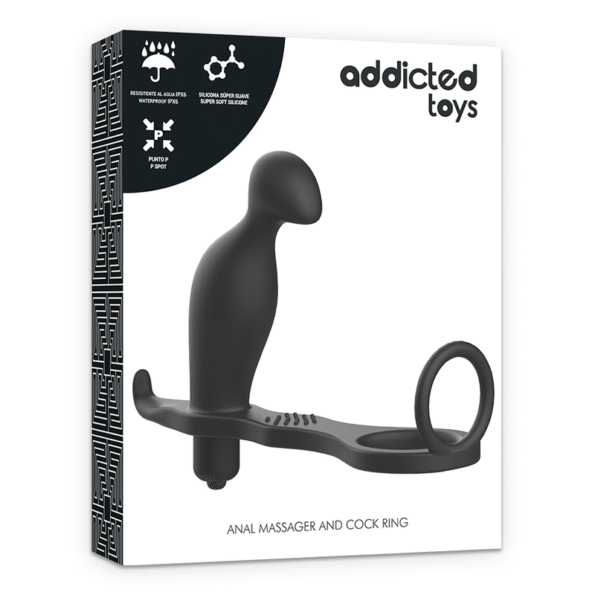 ADDICTED TOYS - PLUG ANAL AVEC ANNEAU EN SILICONE NOIR 12 CM-ADDICTED TOYS-sextoys-lingerie-bdsm-hygiène-sexshop