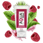 AQUA TRAVEL - LUBRIFIANT A BASE D''EAU SAVEUR FRAMBOISE SAUVAGE - 50 ML-AQUA TRAVEL-sextoys-lingerie-bdsm-hygiène-sexshop