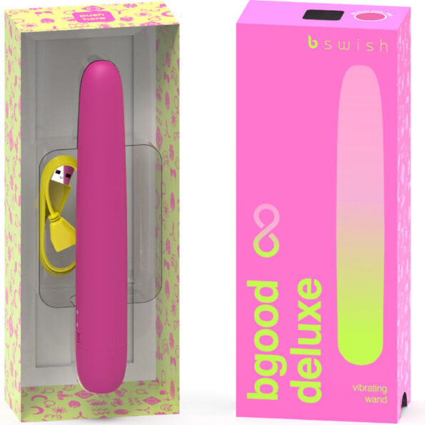 B SWISH - VIBRATEUR RECHARGEABLE B SWISH - BGOOD INFINITE DELUXE SILICONE ROSE-B SWISH-sextoys-lingerie-bdsm-hygiène-sexshop