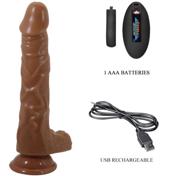BAILE - BODACH VIBRATEUR RÉALISTE AVEC VENTOUSE TÉLÉCOMMANDE-BAILE DILDOS-sextoys-lingerie-bdsm-hygiène-sexshop