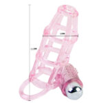 BAILE – COUVERTURE ET ANNEAU EN SILICONE SWEET 10 RYTHMES POUR LE PÉNIS ROSE
