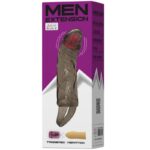 BAILE – GAINE DEXTENSION DE PÉNIS AVEC VIBRATION ET SANGLE POUR TESTICULES 13.5 CM