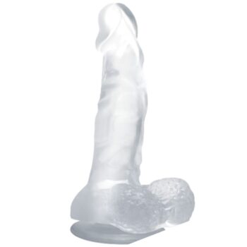 BAILE - GODE RÉALISTE AVEC VENTOUSE ET TESTICULES 16.7 CM TRANSPARENT-BAILE DILDOS-sextoys-lingerie-bdsm-hygiène-sexshop