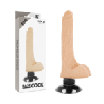 BASECOCK - VIBRATEUR RÉALISTE 2-1 NATUREL 18.5 CM -O- 4 CM-BASECOCK-sextoys-lingerie-bdsm-hygiène-sexshop