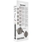 BASECOCK – VIBRATEUR RÉALISTE 2-1 NOIR 20 CM -O- 4 CM