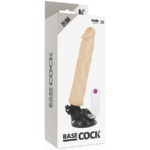 BASECOCK – VIBRATEUR RÉALISTE TÉLÉCOMMANDE NATUREL 21 CM -O- 4 CM