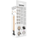 BASECOCK – VIBRATEUR RÉALISTE TÉLÉCOMMANDE NATUREL 21 CM -O- 4 CM