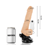 BASECOCK – VIBRATEUR TÉLÉCOMMANDE NATUREL RÉALISTE 18.5 CM -O- 4CM