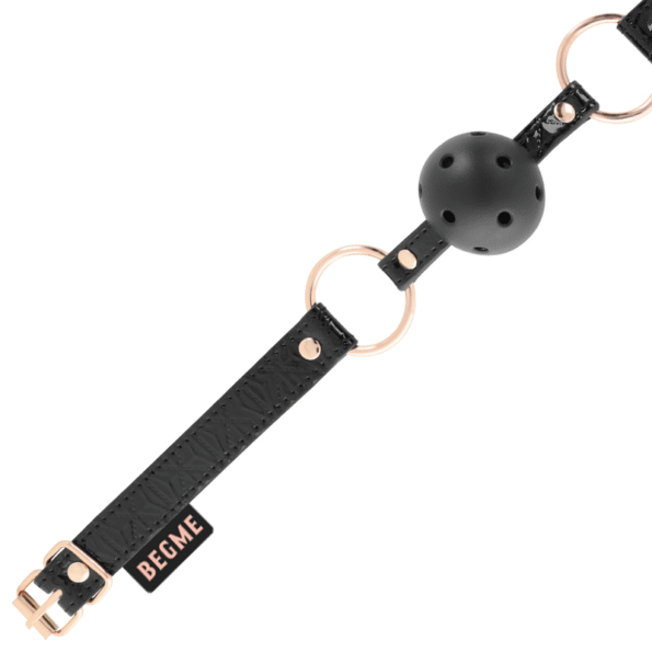 BEGME - BLACK EDITION BALL GAG CUIR VEGAN-BEGME BLACK EDITION-sextoys-lingerie-bdsm-hygiène-sexshop