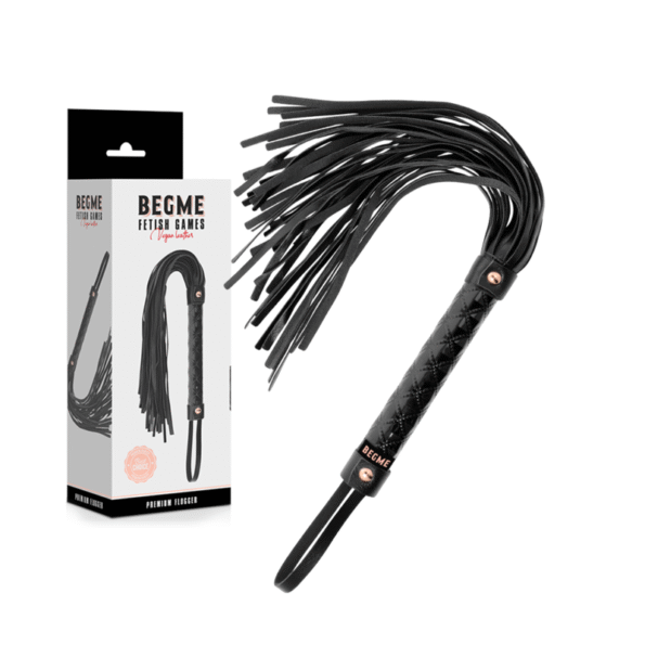 BEGME - BLACK EDITION FLOGGER EN CUIR VEGAN-BEGME BLACK EDITION-sextoys-lingerie-bdsm-hygiène-sexshop