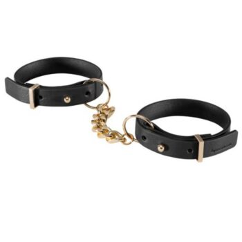 BIJOUX - INDISCRETS MAZE MENOTTES BRACELETS NOIR-BIJOUX MAZE-sextoys-lingerie-bdsm-hygiène-sexshop