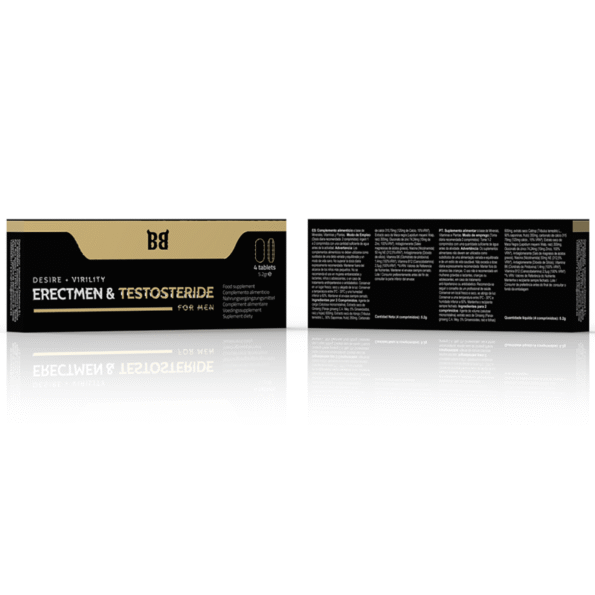 BLACK BULL - ERECTMEN & TESTOSTERIDE PUISSANCE ET TESTOSTÉRONE POUR HOMMES 4 GÉLULES-BLACK BULL-sextoys-lingerie-bdsm-hygiène-sexshop